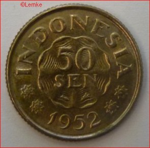 Indonesia KM 9 1952 voor